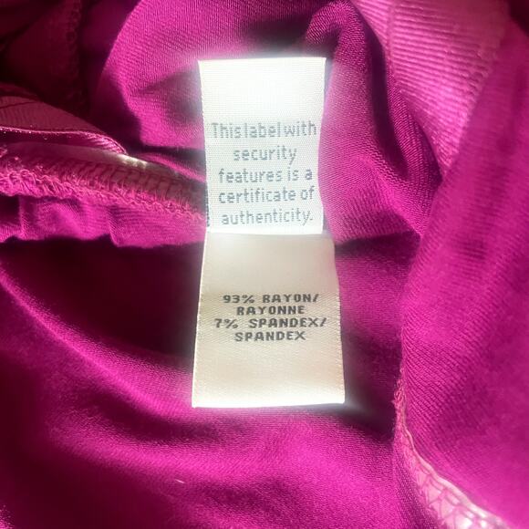 Diane von Furstenberg DVF Bentley Plum Ruched Stretch Jersey Bodycon Dress P (0) - Picture 8 of 8